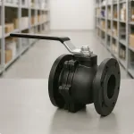 Чугунный шаровый кран фланцевый R740F Ду 20 Ру16