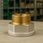 Переход латунный 1/2х3/8 15х10 мм под пайку CuZn39Pb3