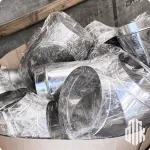 Отвод вентиляционный 90 градусов 355 мм оцинкованный круглый