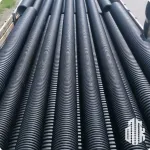 Труба гофрированная ПНД 16 мм с протяжкой гибкая черная для наружной прокладки SN4